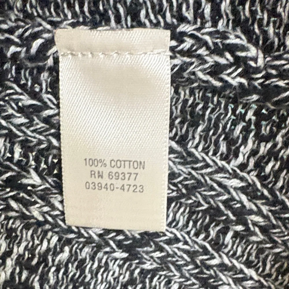 Christopher and Banks Women's Black‎ and White Short Sleeve Knit Top